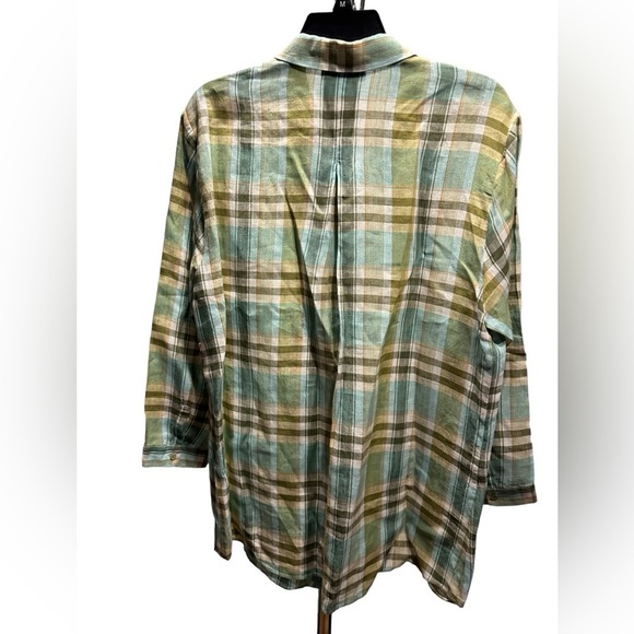 Lafayette 148 New York Sabira Linen button down shirt Size XL - Picture 5 of 10